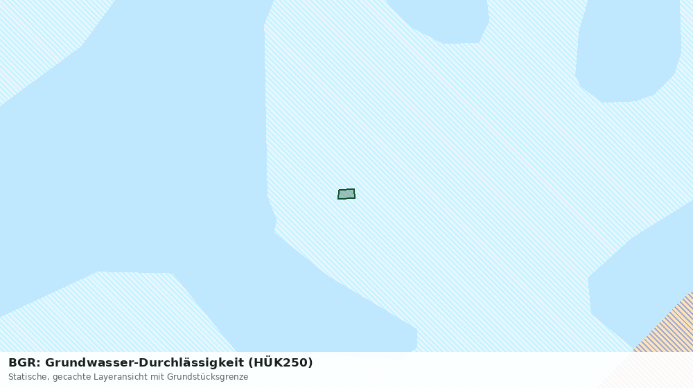 Statische Kartenansicht: BGR: Grundwasser-Durchlässigkeit (HÜK250)