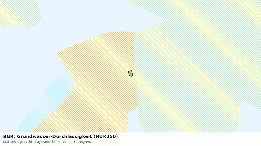 Statische Kartenansicht: BGR: Grundwasser-Durchlässigkeit (HÜK250)