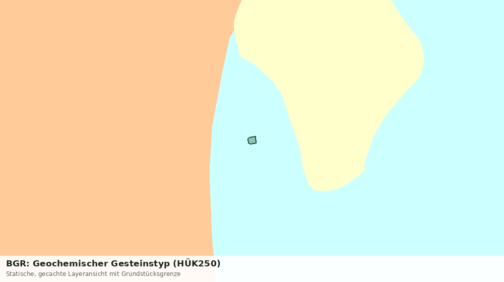Statische Kartenansicht: BGR: Geochemischer Gesteinstyp (HÜK250)