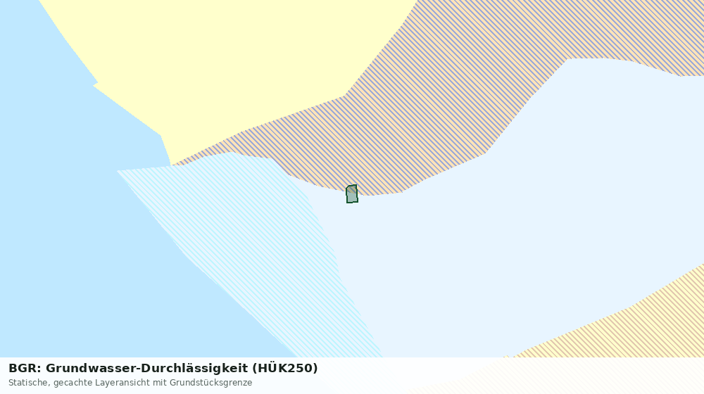 Statische Kartenansicht: BGR: Grundwasser-Durchlässigkeit (HÜK250)