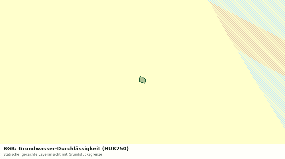 Statische Kartenansicht: BGR: Grundwasser-Durchlässigkeit (HÜK250)