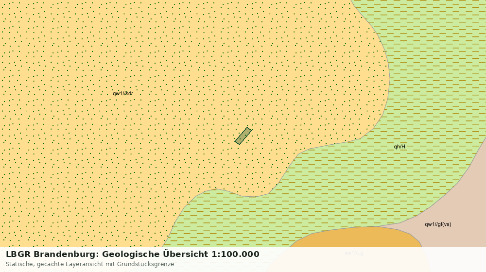 Statische Kartenansicht: LBGR Brandenburg: Geologische Übersicht 1:100.000