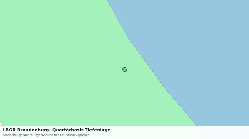 Statische Kartenansicht: LBGR Brandenburg: Quartärbasis-Tiefenlage