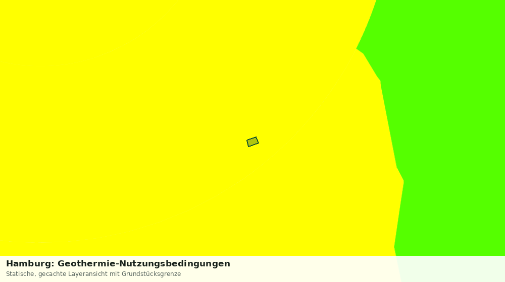 Statische Kartenansicht: Hamburg: Geothermie-Nutzungsbedingungen