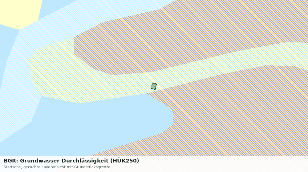 Statische Kartenansicht: BGR: Grundwasser-Durchlässigkeit (HÜK250)
