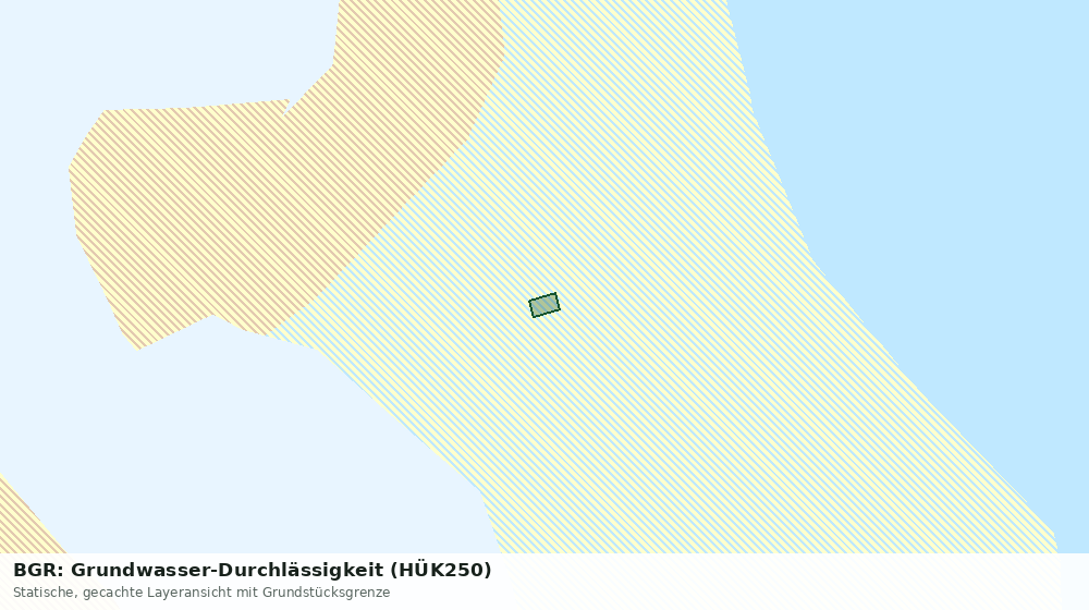 Statische Kartenansicht: BGR: Grundwasser-Durchlässigkeit (HÜK250)