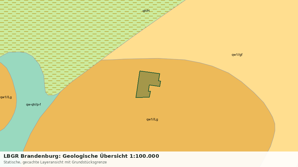Statische Kartenansicht: LBGR Brandenburg: Geologische Übersicht 1:100.000