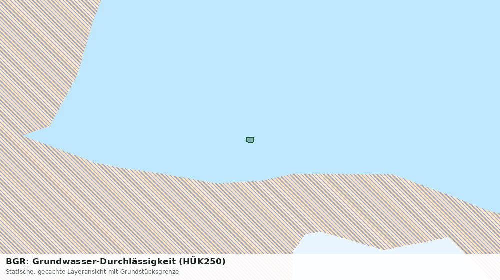 Statische Kartenansicht: BGR: Grundwasser-Durchlässigkeit (HÜK250)