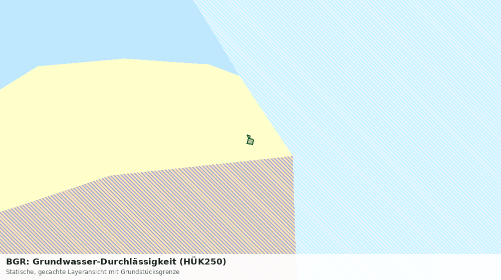 Statische Kartenansicht: BGR: Grundwasser-Durchlässigkeit (HÜK250)