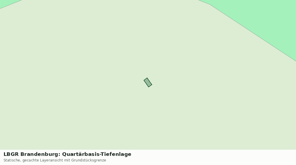 Statische Kartenansicht: LBGR Brandenburg: Quartärbasis-Tiefenlage