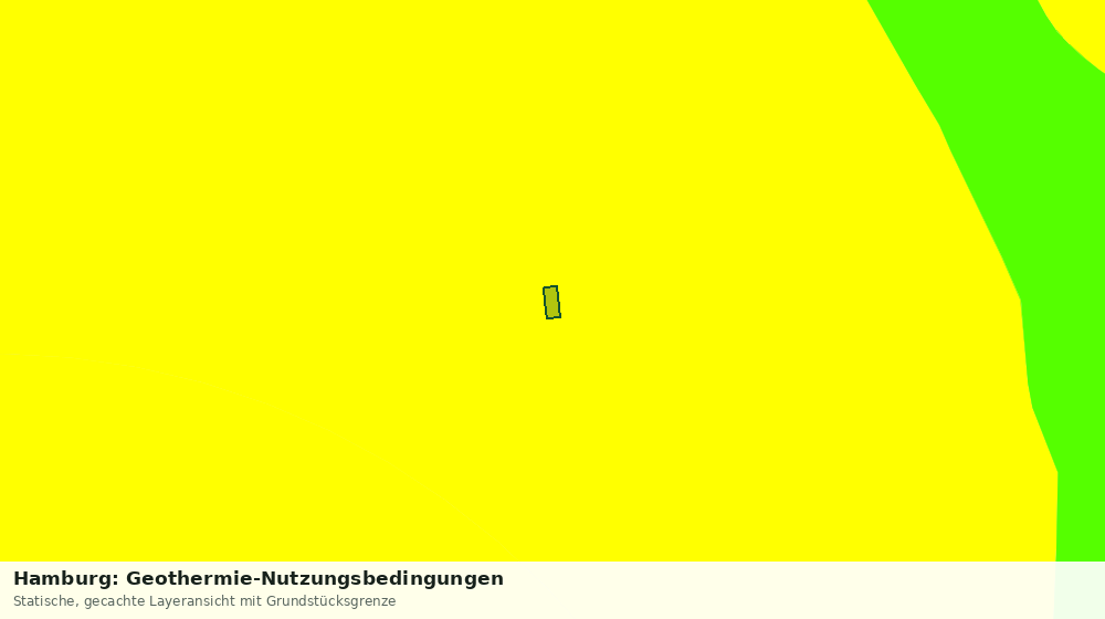 Statische Kartenansicht: Hamburg: Geothermie-Nutzungsbedingungen