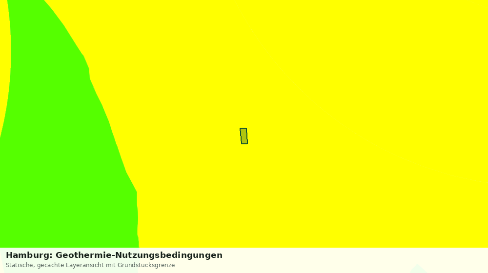 Statische Kartenansicht: Hamburg: Geothermie-Nutzungsbedingungen