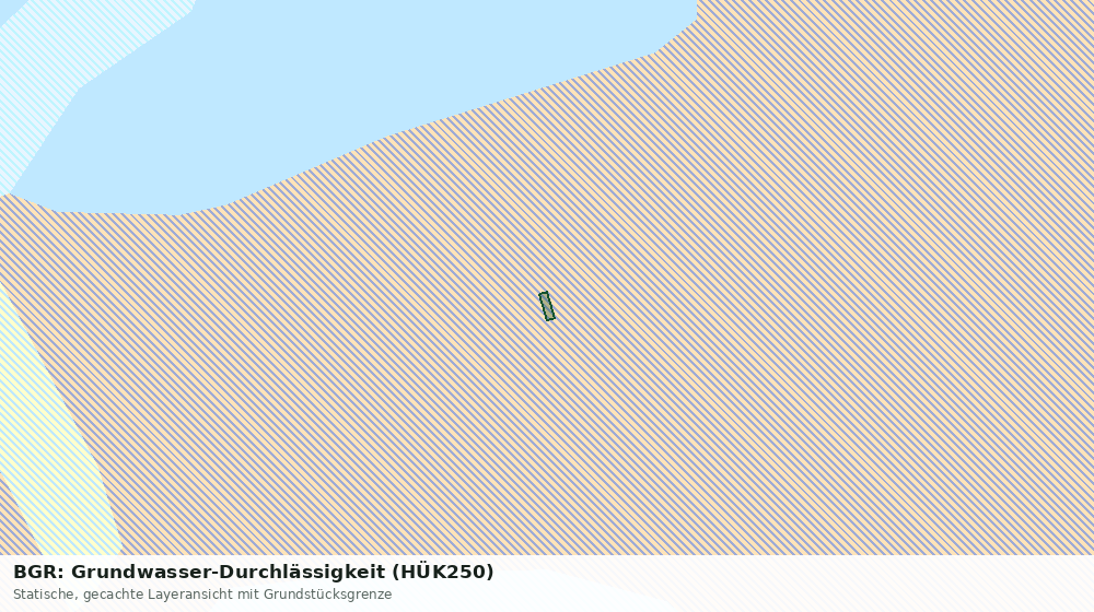 Statische Kartenansicht: BGR: Grundwasser-Durchlässigkeit (HÜK250)