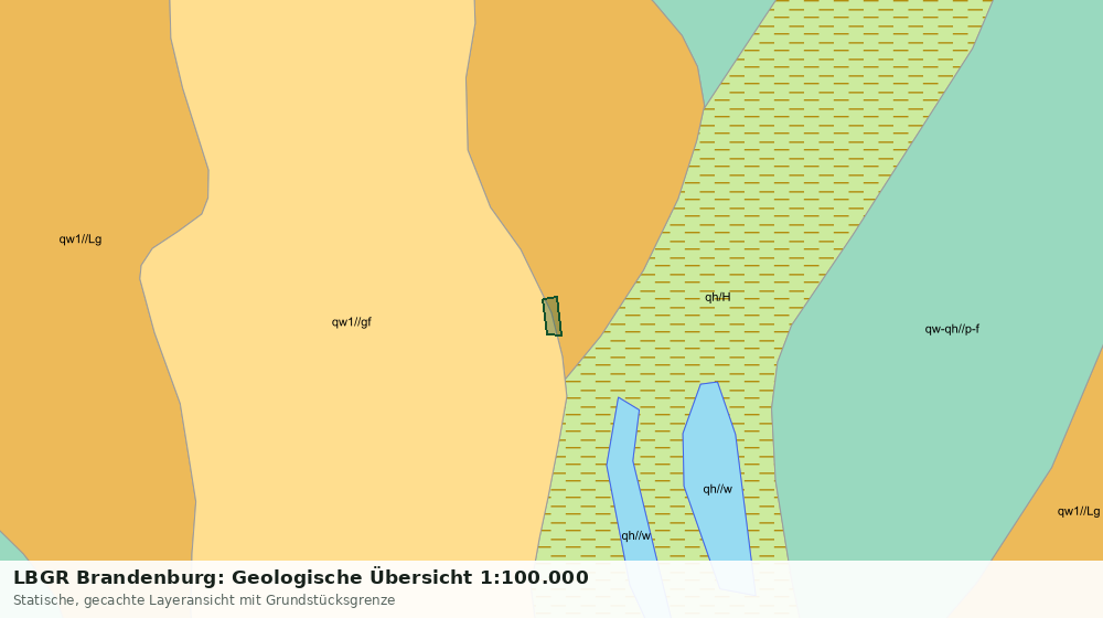 Statische Kartenansicht: LBGR Brandenburg: Geologische Übersicht 1:100.000