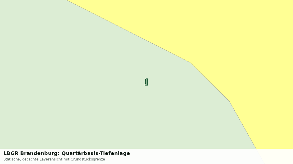 Statische Kartenansicht: LBGR Brandenburg: Quartärbasis-Tiefenlage