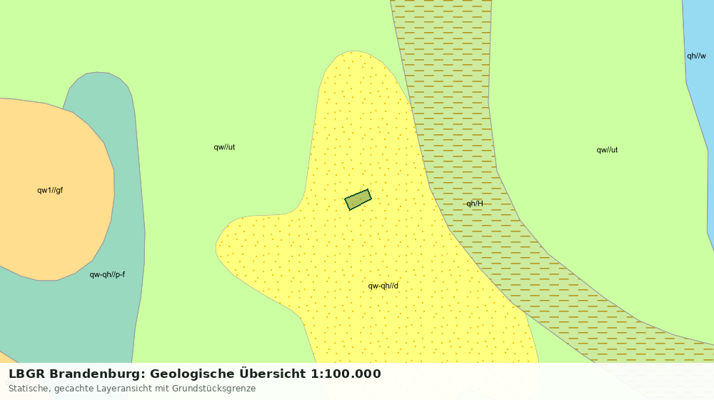 Statische Kartenansicht: LBGR Brandenburg: Geologische Übersicht 1:100.000