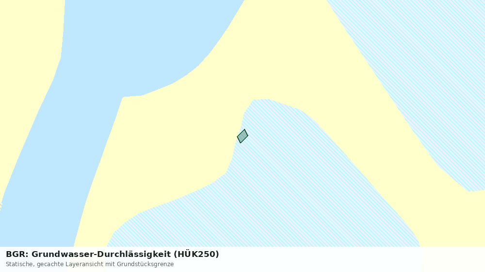 Statische Kartenansicht: BGR: Grundwasser-Durchlässigkeit (HÜK250)