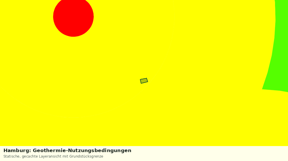 Statische Kartenansicht: Hamburg: Geothermie-Nutzungsbedingungen