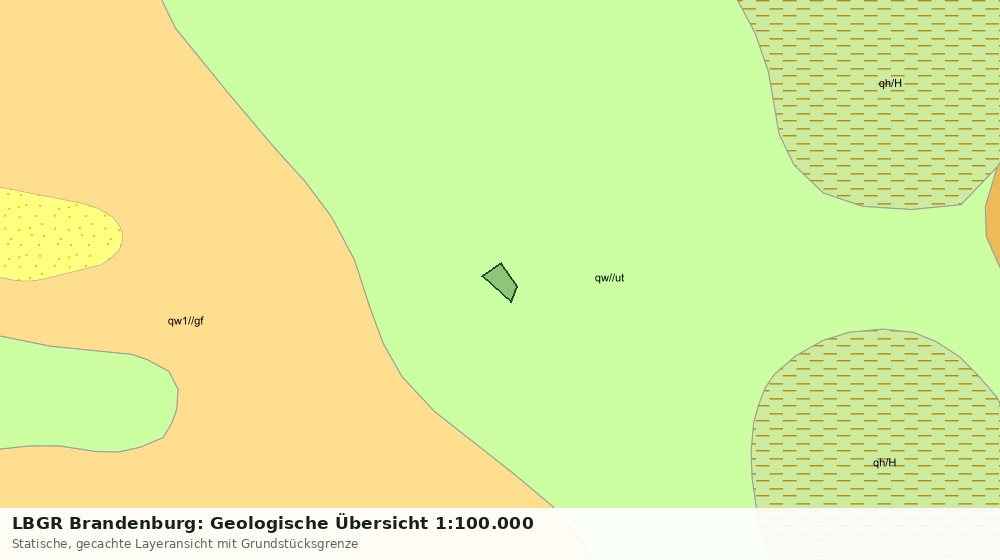 Statische Kartenansicht: LBGR Brandenburg: Geologische Übersicht 1:100.000