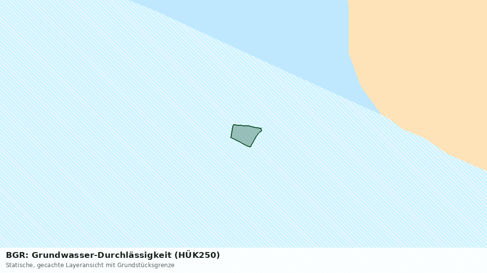 Statische Kartenansicht: BGR: Grundwasser-Durchlässigkeit (HÜK250)