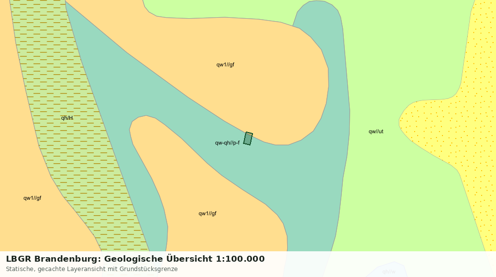 Statische Kartenansicht: LBGR Brandenburg: Geologische Übersicht 1:100.000