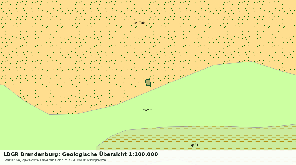 Statische Kartenansicht: LBGR Brandenburg: Geologische Übersicht 1:100.000