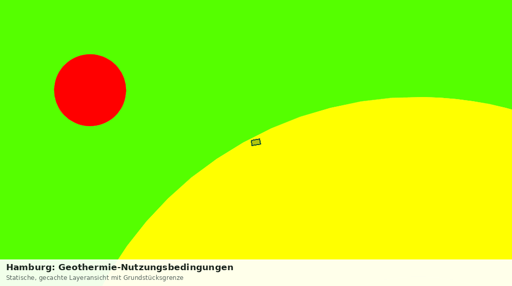 Statische Kartenansicht: Hamburg: Geothermie-Nutzungsbedingungen