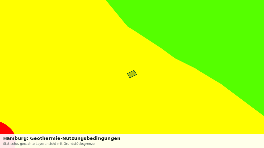 Statische Kartenansicht: Hamburg: Geothermie-Nutzungsbedingungen