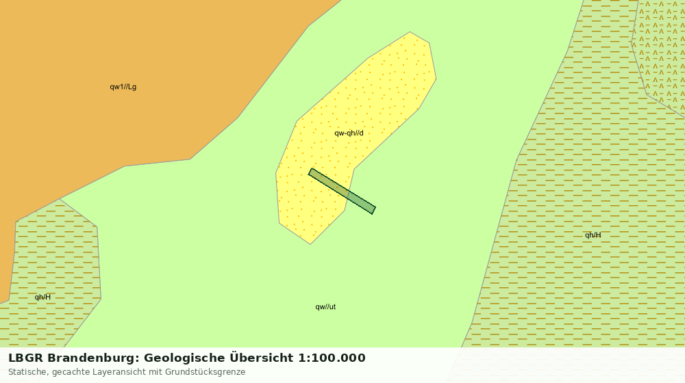 Statische Kartenansicht: LBGR Brandenburg: Geologische Übersicht 1:100.000