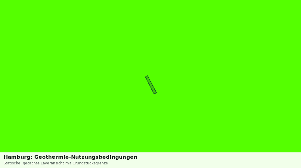 Statische Kartenansicht: Hamburg: Geothermie-Nutzungsbedingungen