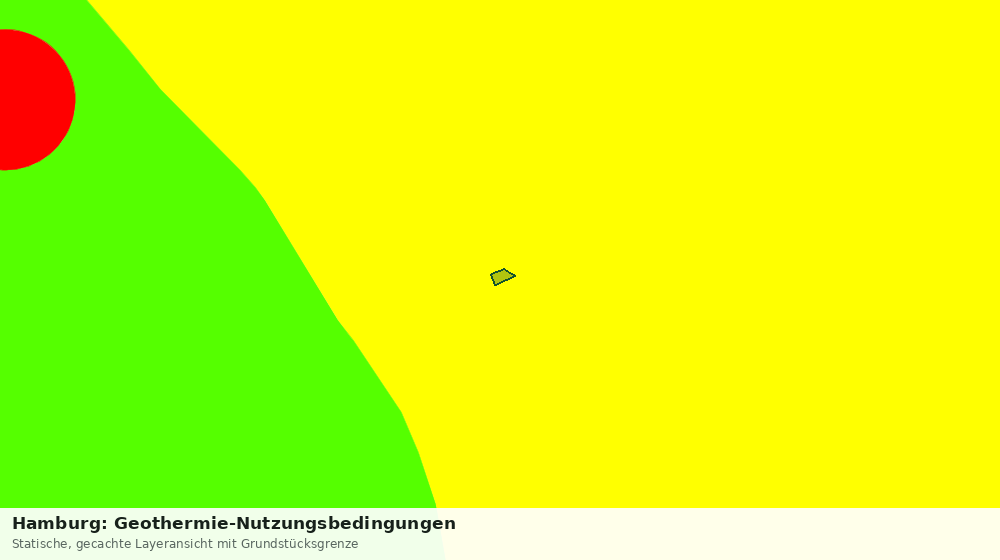 Statische Kartenansicht: Hamburg: Geothermie-Nutzungsbedingungen