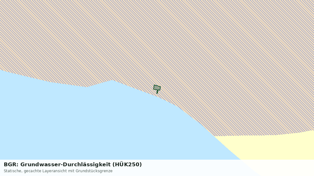 Statische Kartenansicht: BGR: Grundwasser-Durchlässigkeit (HÜK250)