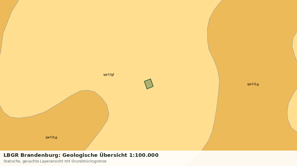 Statische Kartenansicht: LBGR Brandenburg: Geologische Übersicht 1:100.000