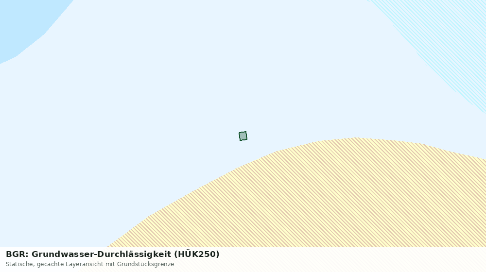 Statische Kartenansicht: BGR: Grundwasser-Durchlässigkeit (HÜK250)