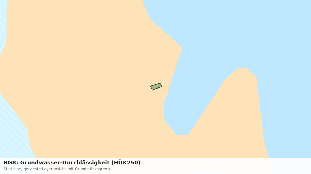 Statische Kartenansicht: BGR: Grundwasser-Durchlässigkeit (HÜK250)