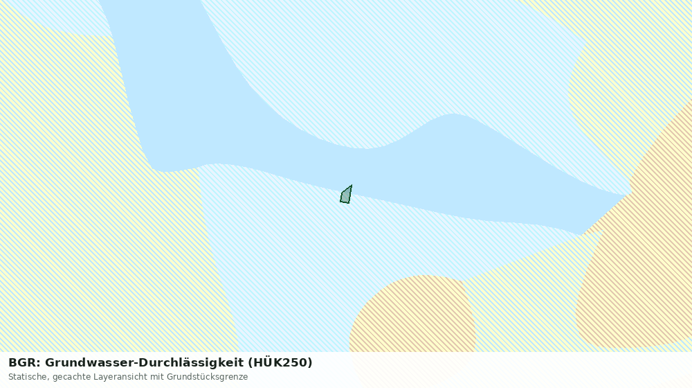 Statische Kartenansicht: BGR: Grundwasser-Durchlässigkeit (HÜK250)