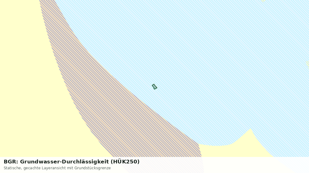 Statische Kartenansicht: BGR: Grundwasser-Durchlässigkeit (HÜK250)