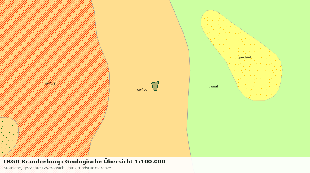 Statische Kartenansicht: LBGR Brandenburg: Geologische Übersicht 1:100.000