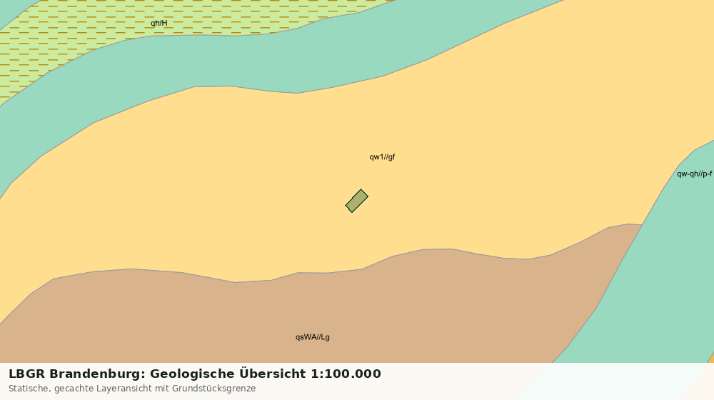 Statische Kartenansicht: LBGR Brandenburg: Geologische Übersicht 1:100.000