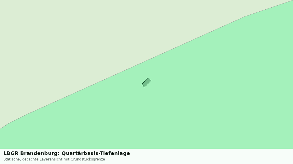 Statische Kartenansicht: LBGR Brandenburg: Quartärbasis-Tiefenlage