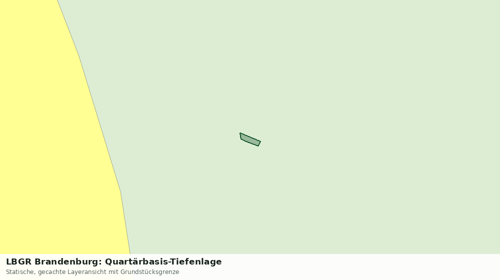 Statische Kartenansicht: LBGR Brandenburg: Quartärbasis-Tiefenlage