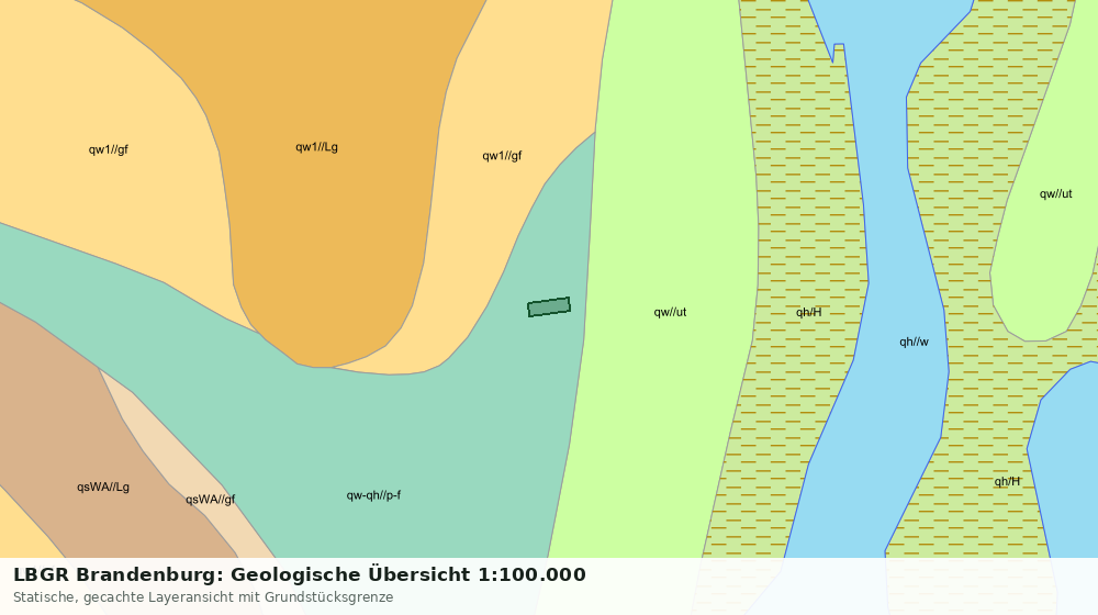 Statische Kartenansicht: LBGR Brandenburg: Geologische Übersicht 1:100.000