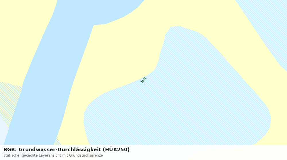 Statische Kartenansicht: BGR: Grundwasser-Durchlässigkeit (HÜK250)