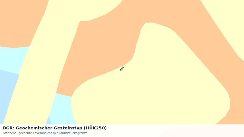 Statische Kartenansicht: BGR: Geochemischer Gesteinstyp (HÜK250)