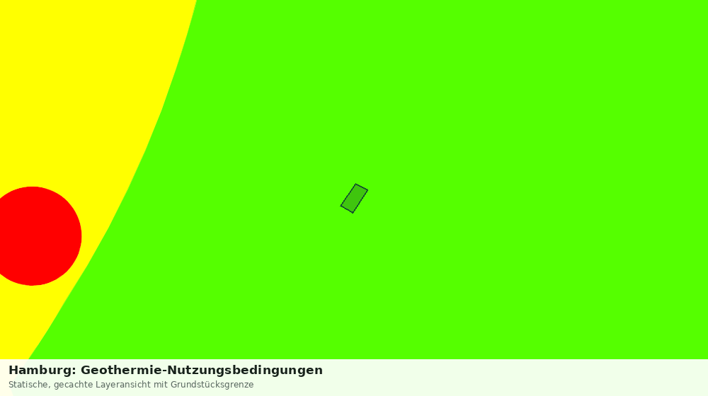Statische Kartenansicht: Hamburg: Geothermie-Nutzungsbedingungen