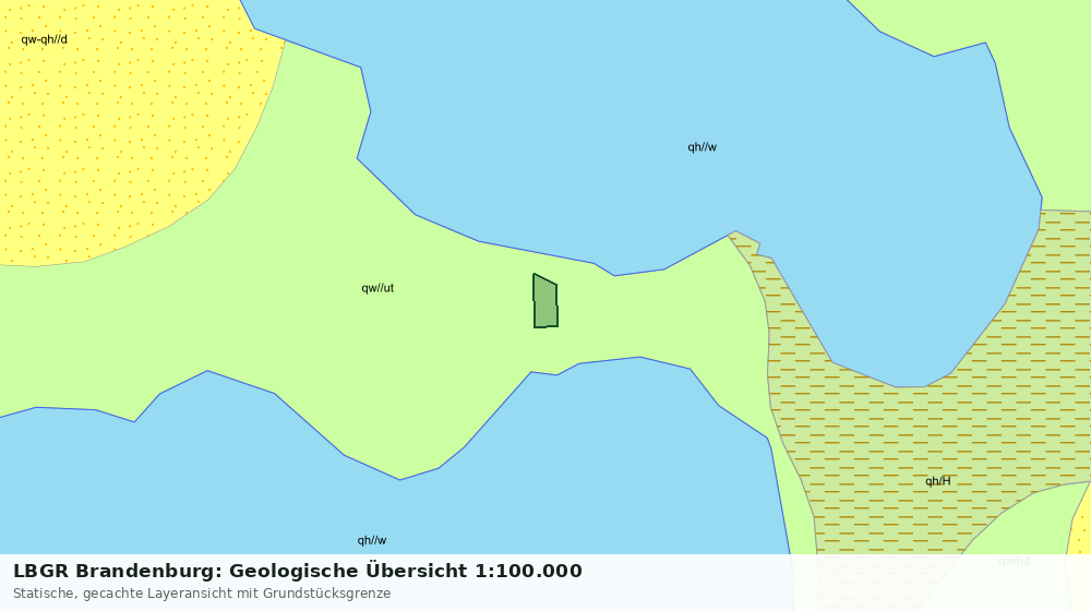 Statische Kartenansicht: LBGR Brandenburg: Geologische Übersicht 1:100.000