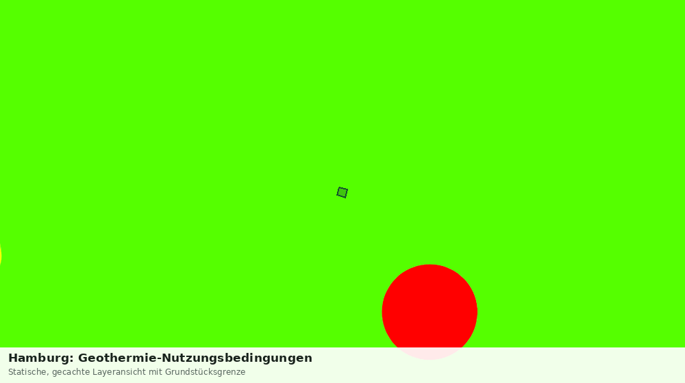 Statische Kartenansicht: Hamburg: Geothermie-Nutzungsbedingungen