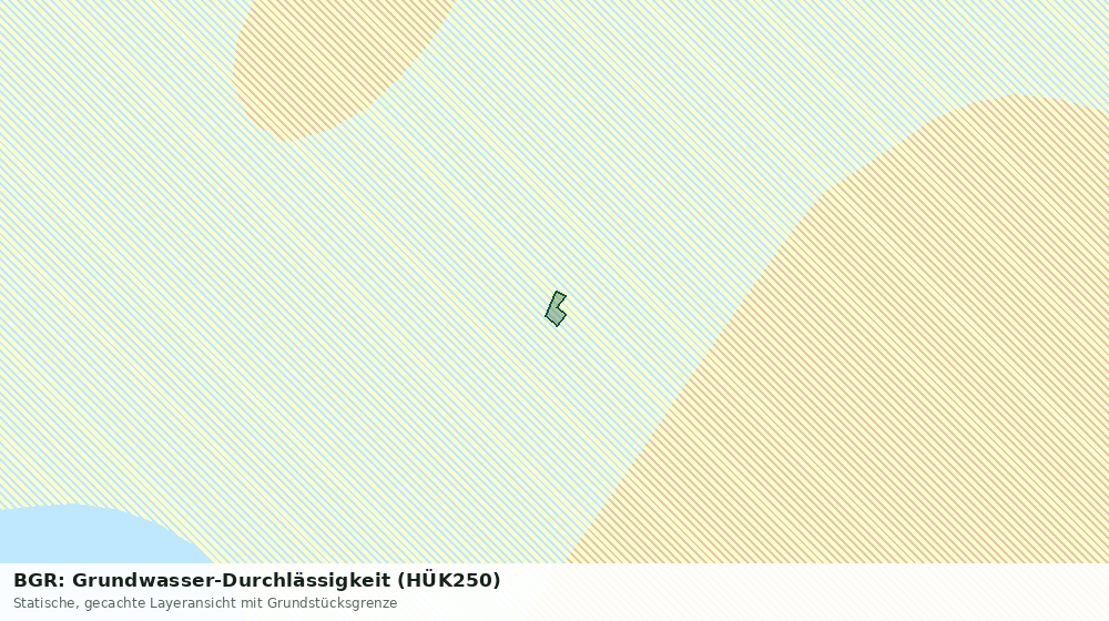 Statische Kartenansicht: BGR: Grundwasser-Durchlässigkeit (HÜK250)