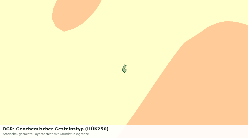 Statische Kartenansicht: BGR: Geochemischer Gesteinstyp (HÜK250)