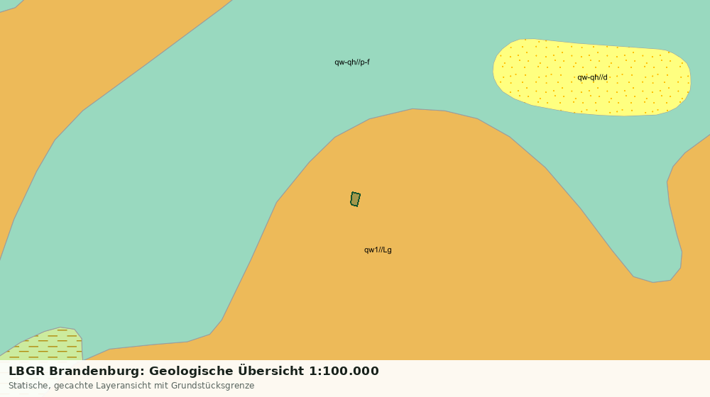 Statische Kartenansicht: LBGR Brandenburg: Geologische Übersicht 1:100.000